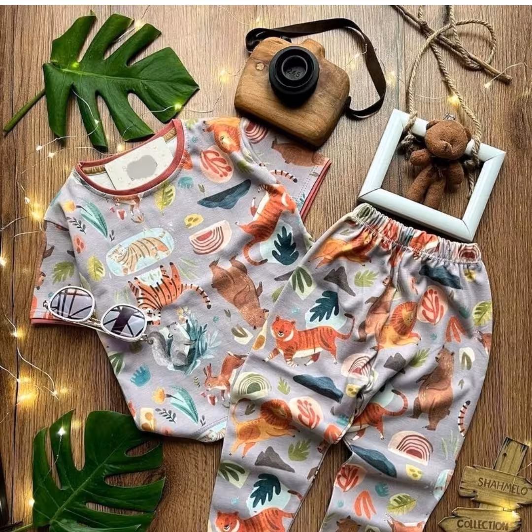 تیشرت تک نخی اسپرت حیوانات جنگل 