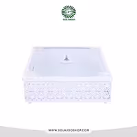 استند فلزی مربع درب دار کیک 25 سانتی