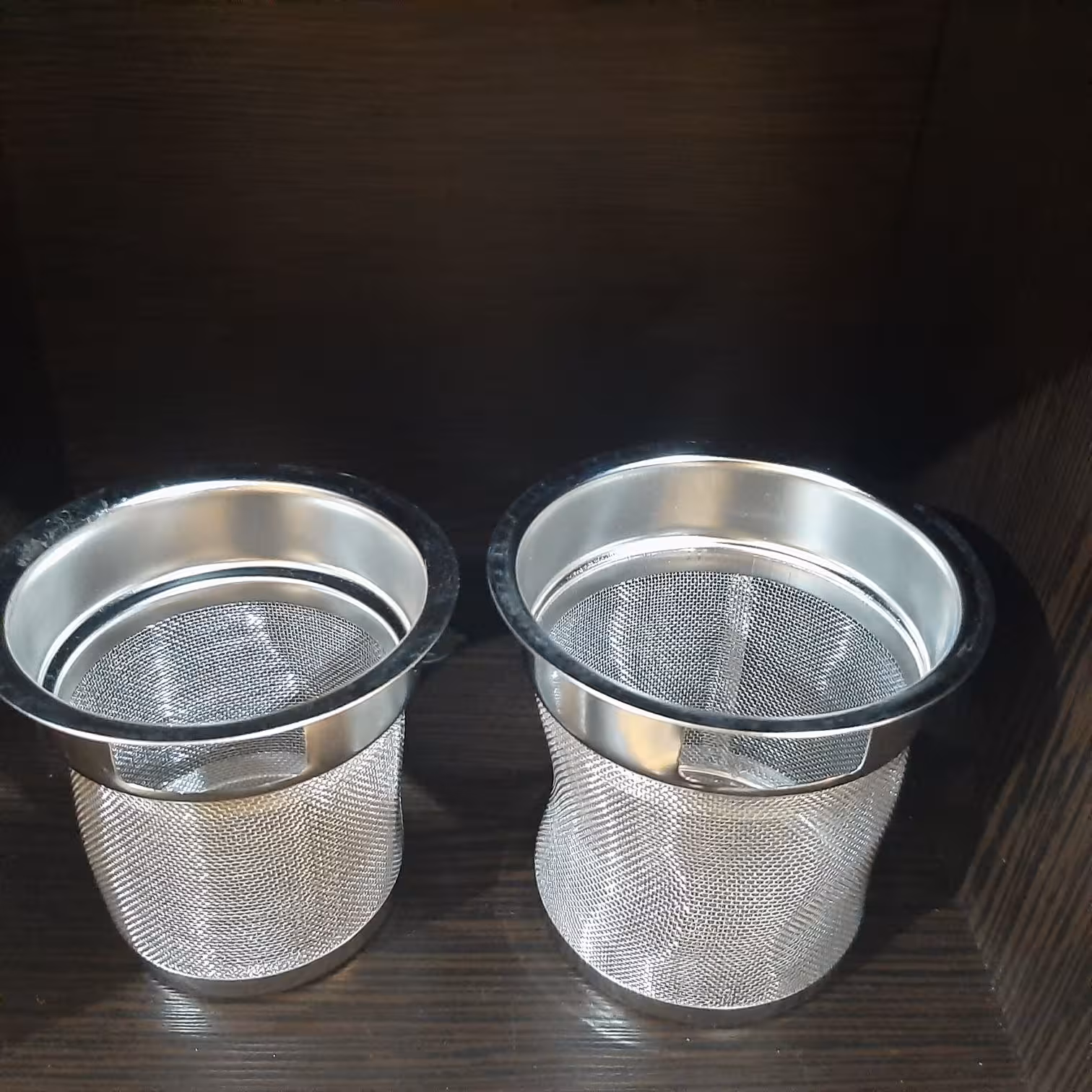 صافی چای و دمنوش  دو عددی تفاله گیر  دوتایی استیل ضد زنگ