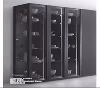 پروفیل درب کمد و کابینت مدل بریتیش استایل رنگ مشکی مات 4 متری فانتونی کد I310