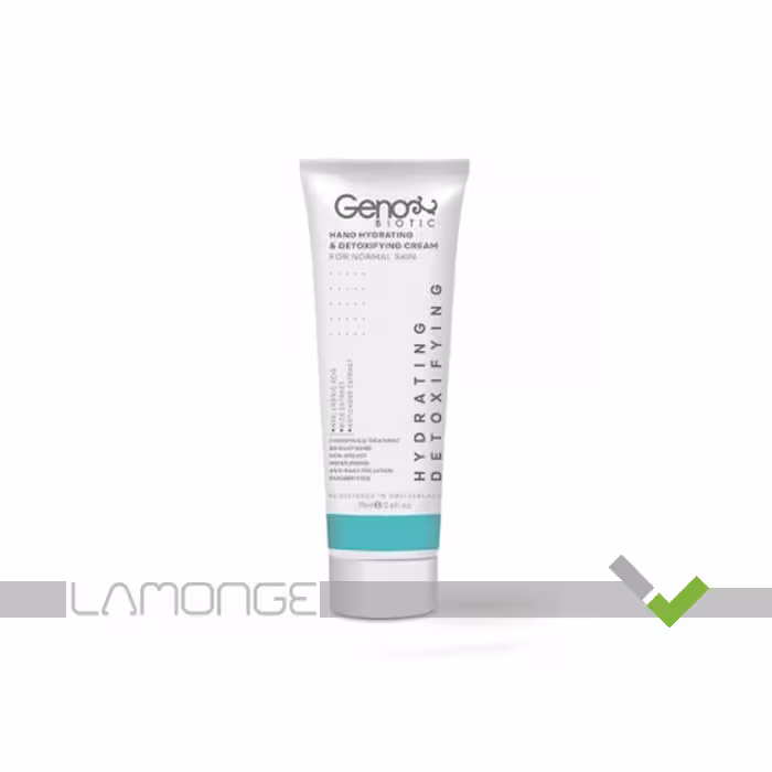 کرم رطوبت رسان و دتوکسیفای کننده دست ژنوبایوتیک مناسب پوست معمولی حجم 75 میلی لیتر