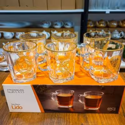 لیوان چای خوری لیدو طلایی