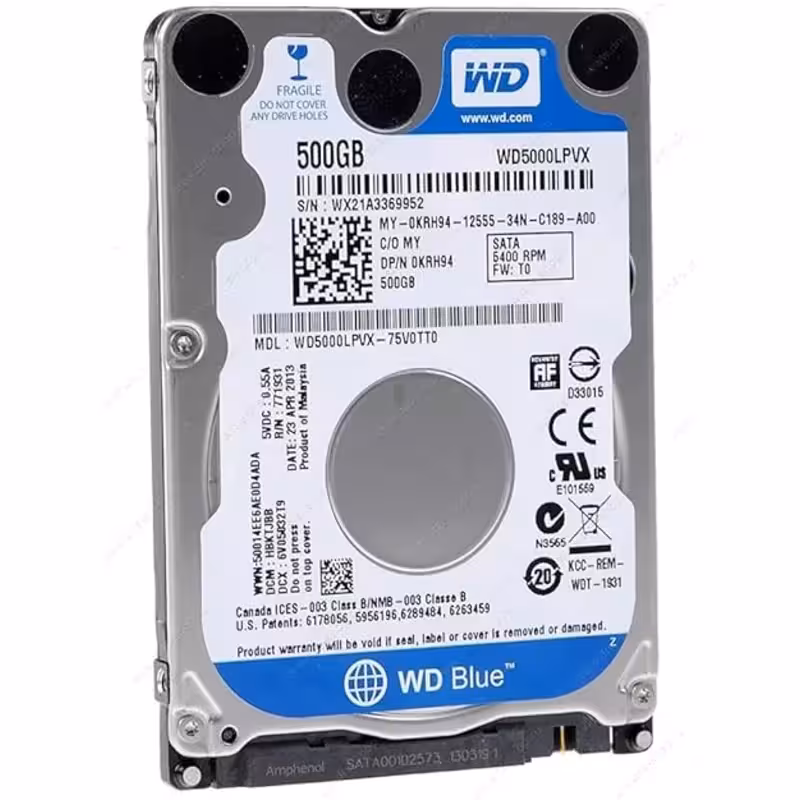 هارد لپتاپی وسترن دیجیتال مدل Western Digital Blue 500GB