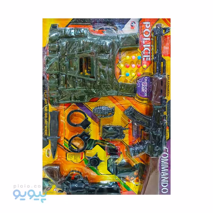 اسباب بازی ست کلاش و کلت با جلیقه