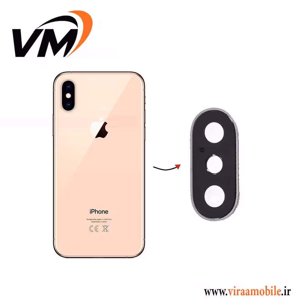 شیشه دوربین اصلی آیفون iPhone XS