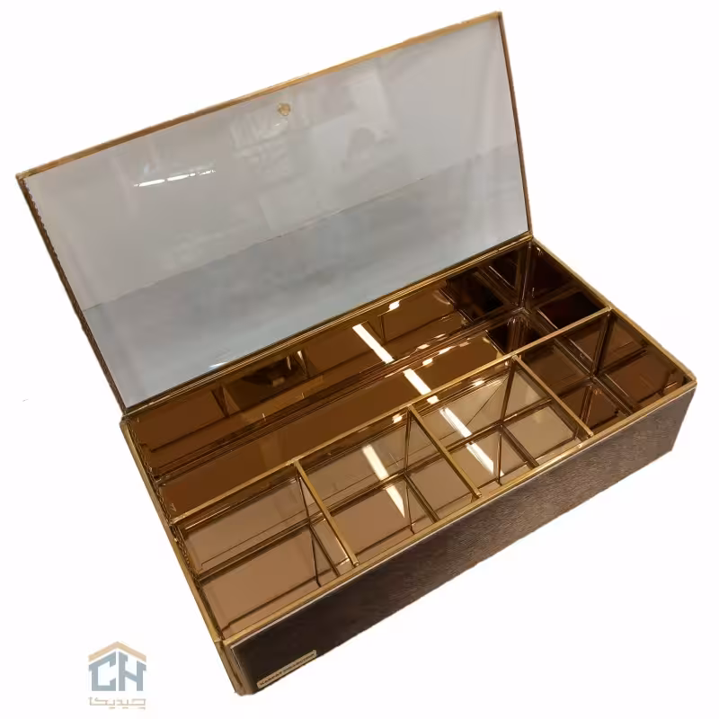 باکس پذیرایی روکش پوست طبیعی طرح آلاسکایی مدل 8099