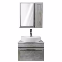 ست کابین روشویی و آینه چارسو مدل فیورا Fiora (سایز 70)