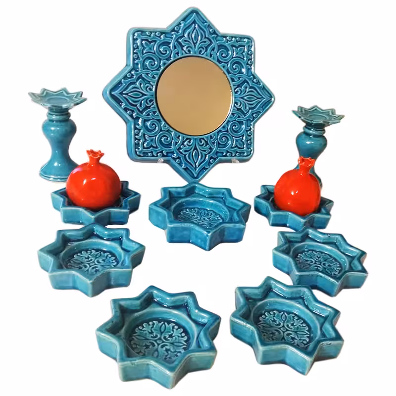 هفت سین هفتسین سفالی کد 1851