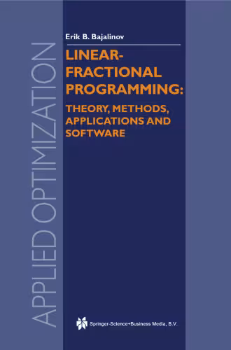 خرید و دانلود نسخه کامل کتاب Linear-Fractional Programming Theory, Methods, Applications and Software