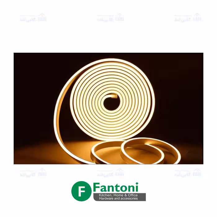چراغ LED نواری سیلیکونی نرم طول 50M عمق 10mm عرض 4mm فانتونی N698
