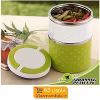 ظرف غذا یا لانچ باکس کودک و بزرگسال 2 طبقه داخل استیل 15 لیتر HZF-015