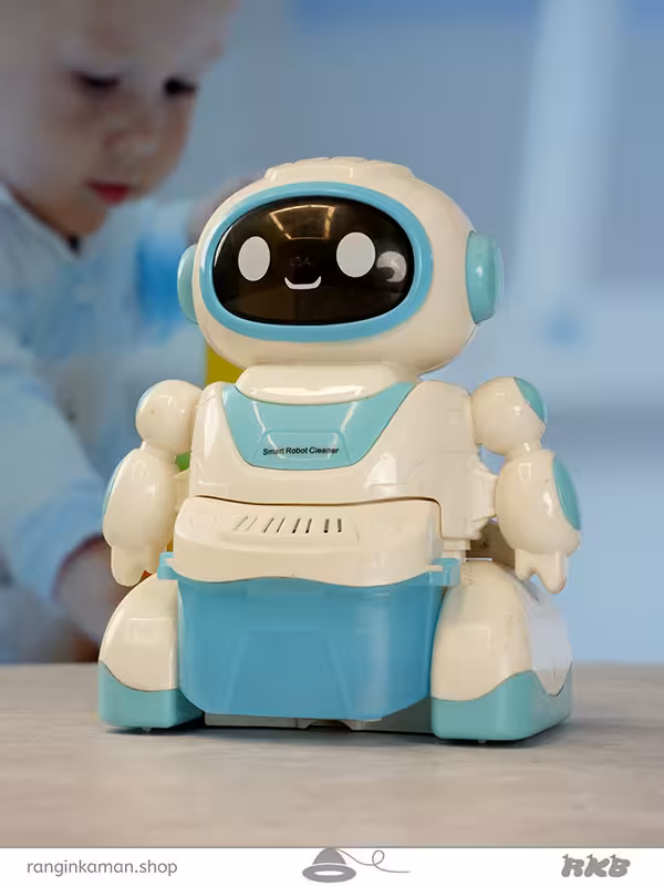 ربات جاروکننده متحرک موزیکال Musical animated robot sweeper