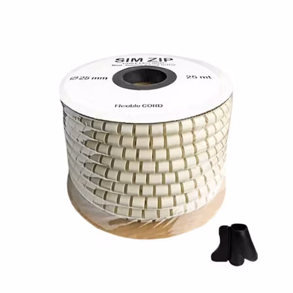 سیم زیپ حلقه 25 متری-سفید