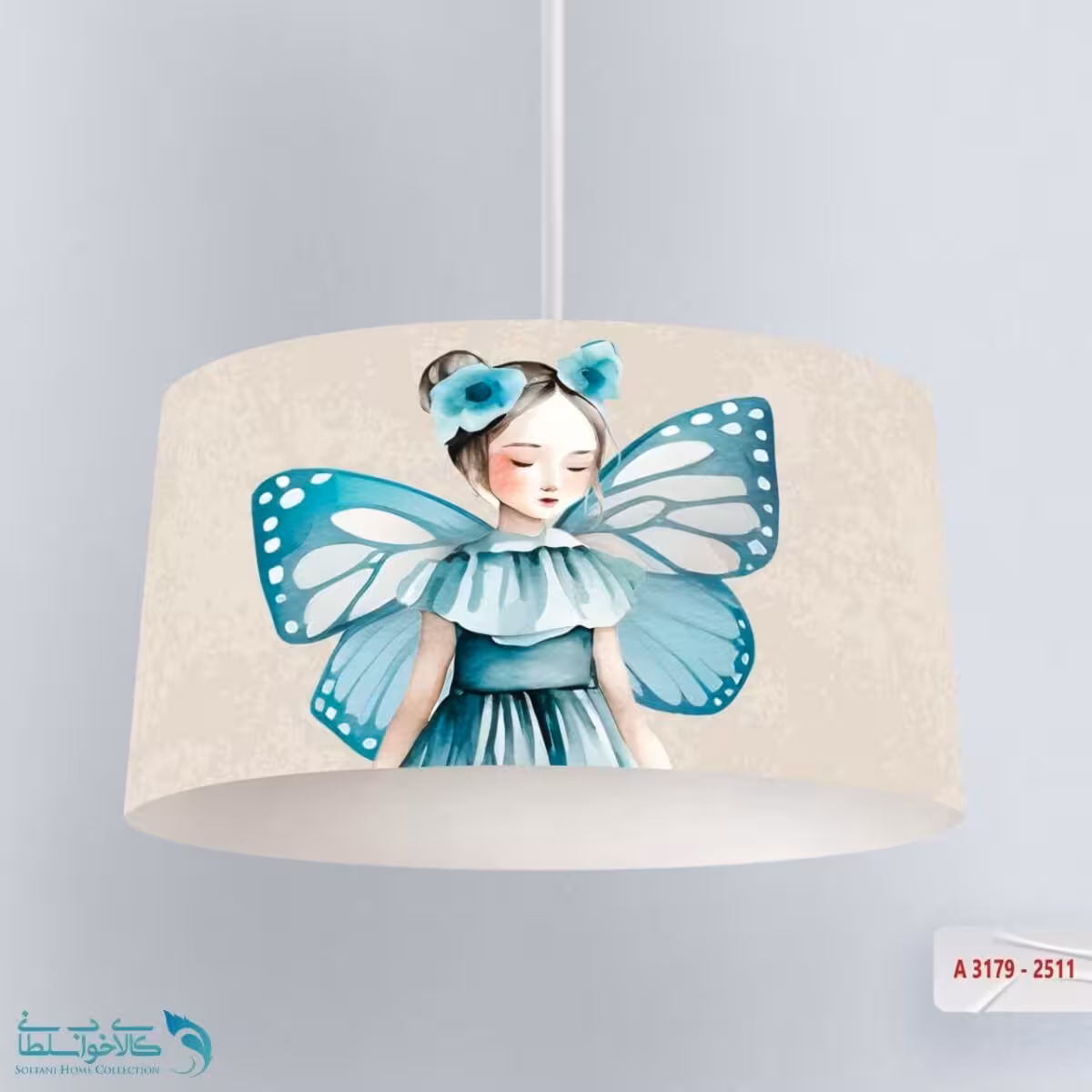 لوستر اتاق کودک طرح ملکه پروانه کد A3179