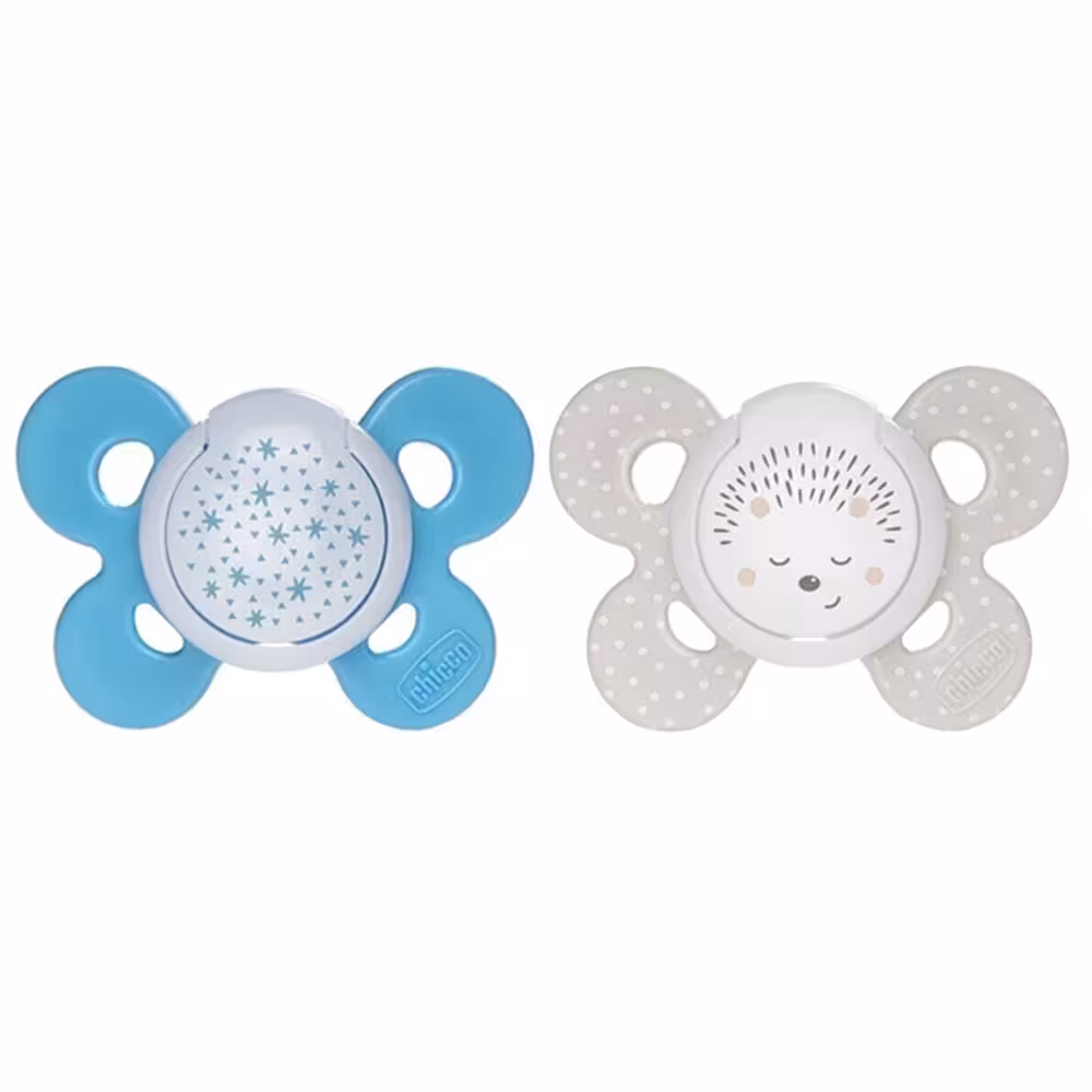 پستانک ارتودنسی شب تاب 16-36 ماه فیزو فورما چیکو Chicco بسته دو عددی