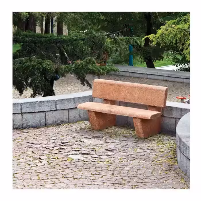 نیمکت پشتی دار دورا با لبه نیم گرد مدل B122