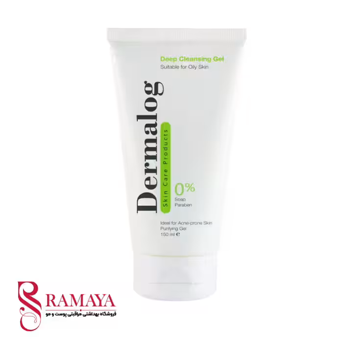 ژل شستشو صورت پوست چرب درمالوگ حجم 150 میلی لیتر