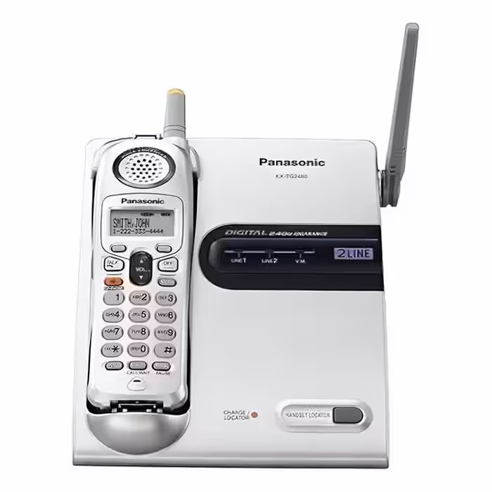 تلفن بی‌سیم پاناسونیک مدل KX-TG2480S دو لاین