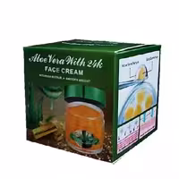 کرم آب رسان و مرطوب کننده صورت karite مدل آلوئه ورا و طلا