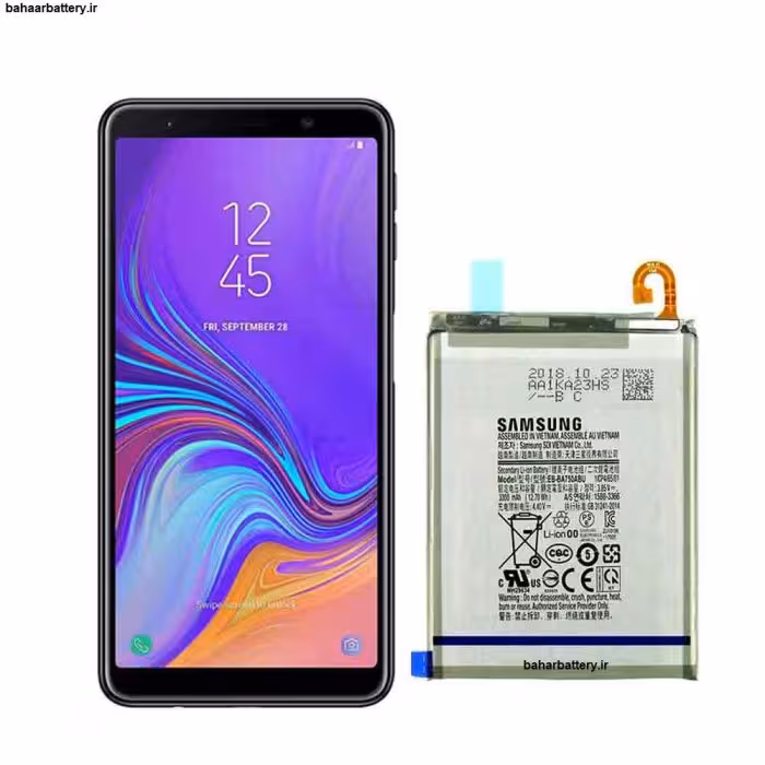 باتری سامسونگ GALAXY A7 2018 مدل EB-BA750ABU ظرفیت 3700 میلی‌آمپر ساعت