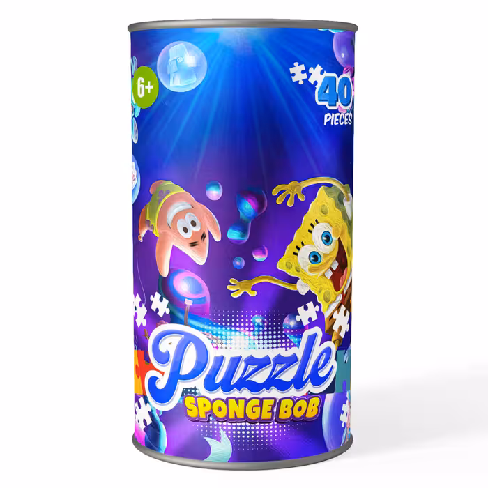 پازل 40 تکه کارتون باب اسفنجی