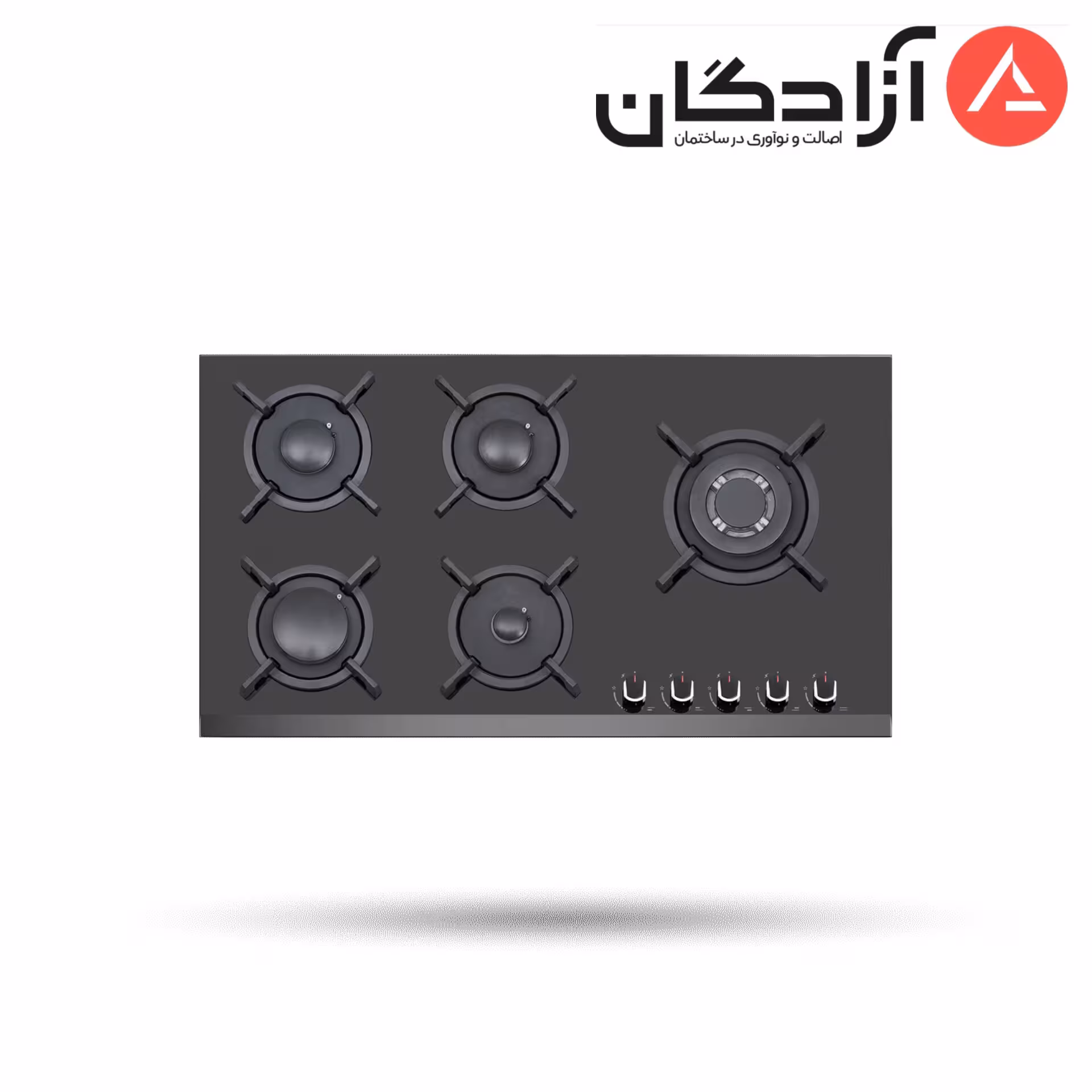 اجاق گاز شیشه ای پرنیان استیل PB5216