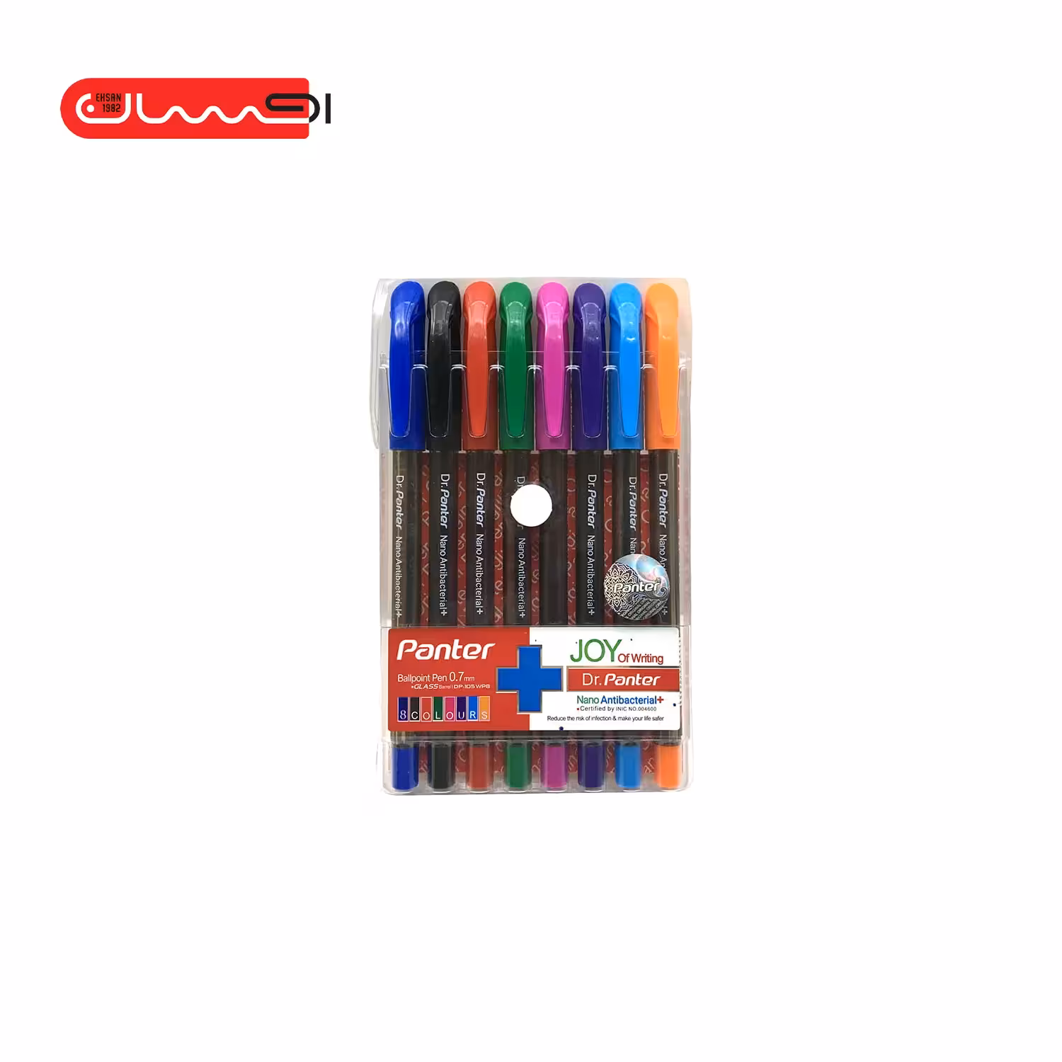 خودکار فوق روان نانو آنتی باکتریال 8 رنگ پنتر کد 105 – DP