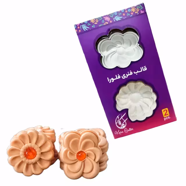 کاتر فشاری مربایی دو عددی فلورا