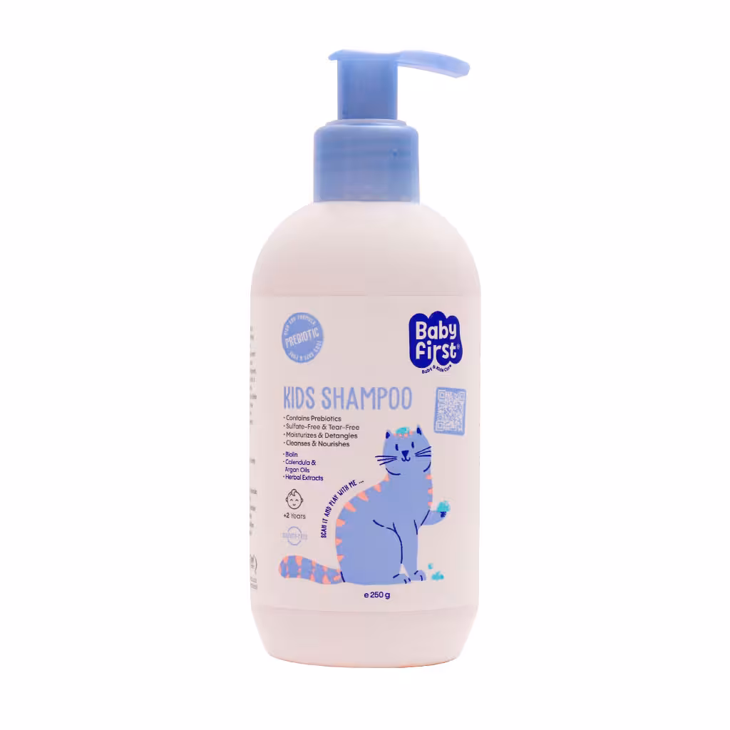 شامپو بچه حاوی پری بیوتیک بیبی فرست 250 میلی لیتر | Baby First Prebiotic Kids Shampoo