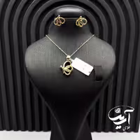 نیم ست طلا پروانه کد 1252 (تحویل درب گالری)