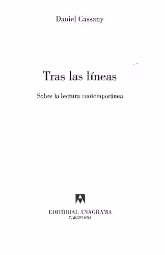خرید و دانلود نسخه کامل کتاب Tras las líneas. Sobre la lectura contemporánea