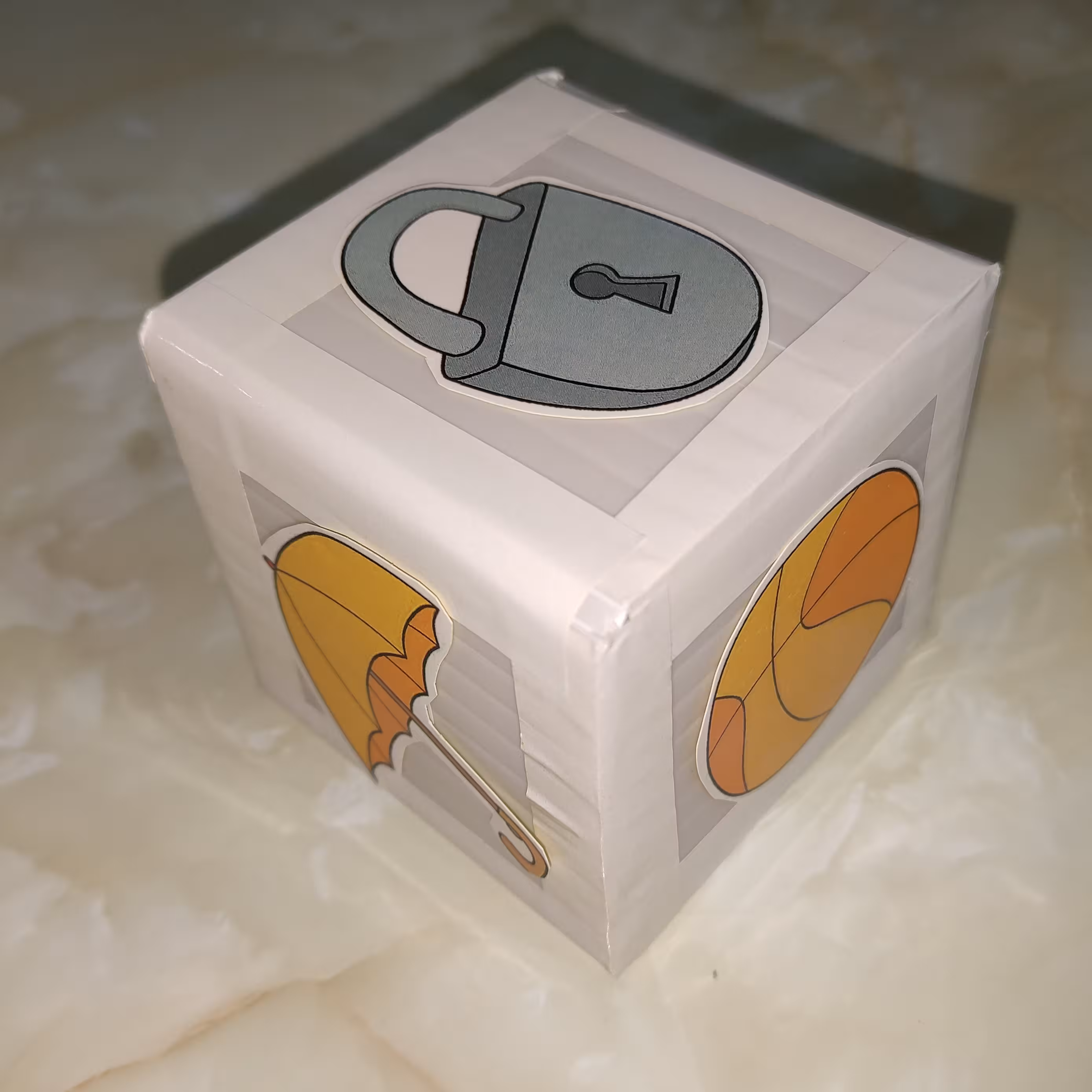 مکعب آموزشی اشیا 7در 7 سانتیمتری از جنس کارتن پلاست