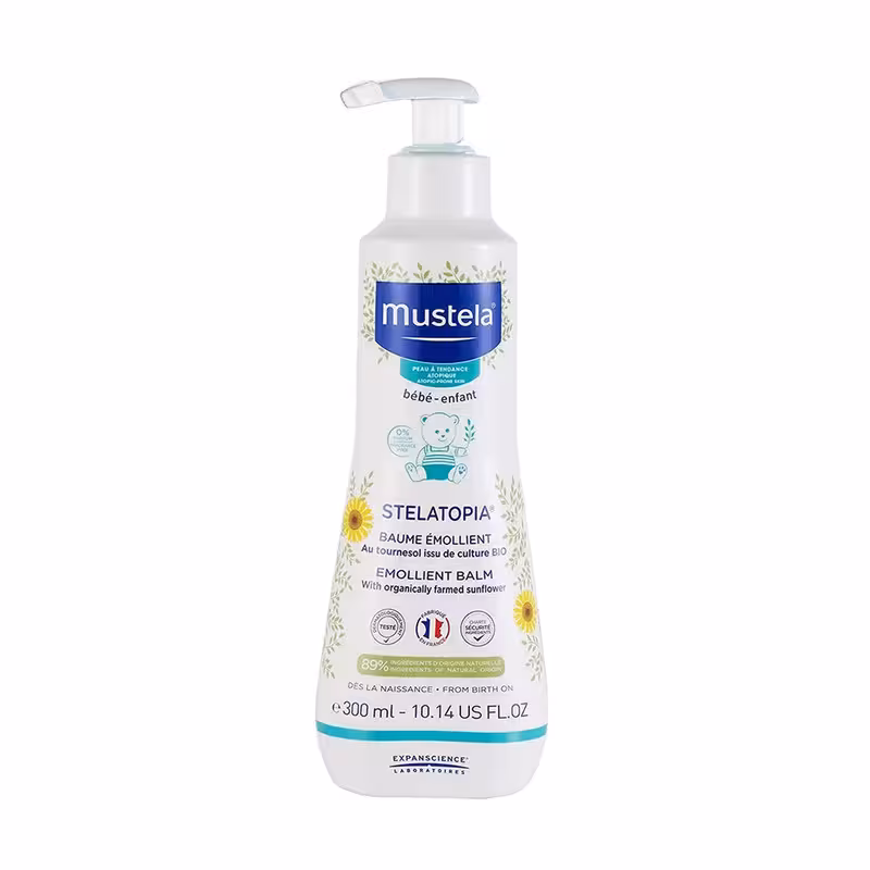 کرم بالم مرطوب کننده پوست کودک موستلا مدل استلاتوپیا کد Mt3408 حجم 300 میلی لیتر