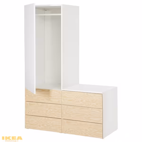 کمد لباس با 1 در و 6 کشو مدل PLATSA | برند ایکیا | ارسال 3 الی 5 روز کاری