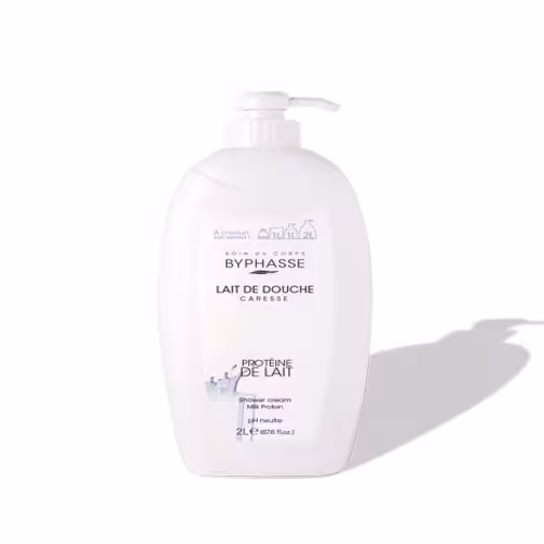 شامپو کرمی بدن بایفاس حاوی شیر و پروتئین حجم 1 لیتر Byphasse Milk Protein Shower Gel