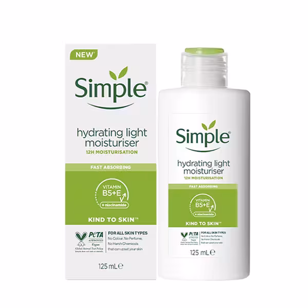 کرم آبرسان و مرطوب کننده سیمپل مدل لایت 125 میل