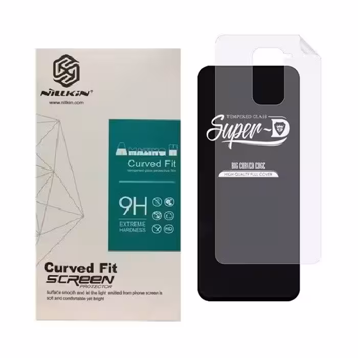 محافظ صفحه نمایش  مدل 2SN-ss مناسب برای گوشی موبایل شیائومی Redmi Note 9 به همراه محافظ پشت گوشی