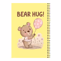 دفتر مشق 80 برگ اس جی مدل خرس و بادکنک