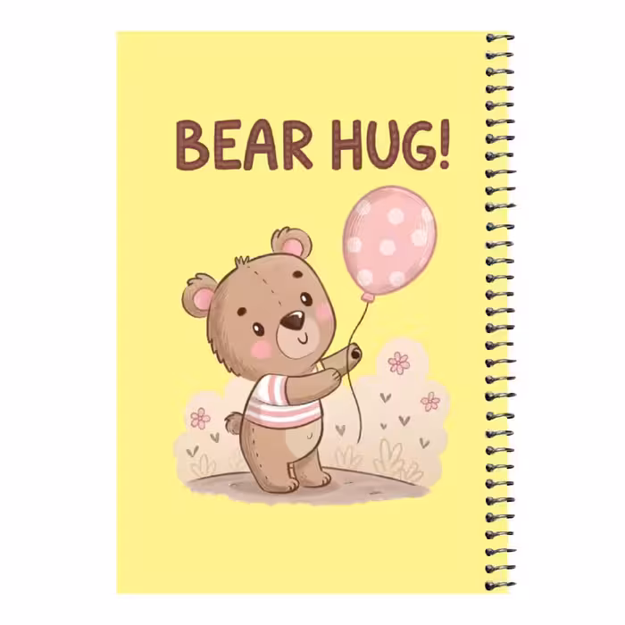 دفتر مشق 80 برگ اس جی مدل خرس و بادکنک