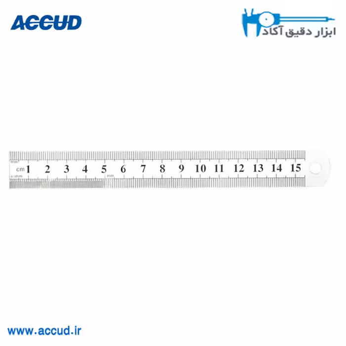 خط کش فلزی ضخیم 200 سانتی متر Accud (آکاد) مدل 990-080-11