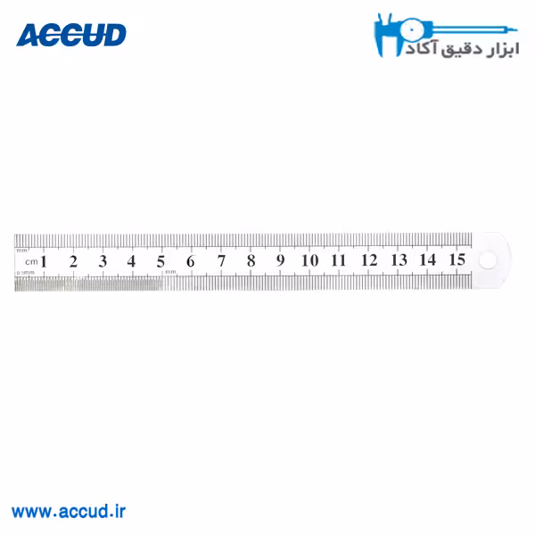 خط کش فلزی ضخیم 200 سانتی متر Accud (آکاد) مدل 990-080-11