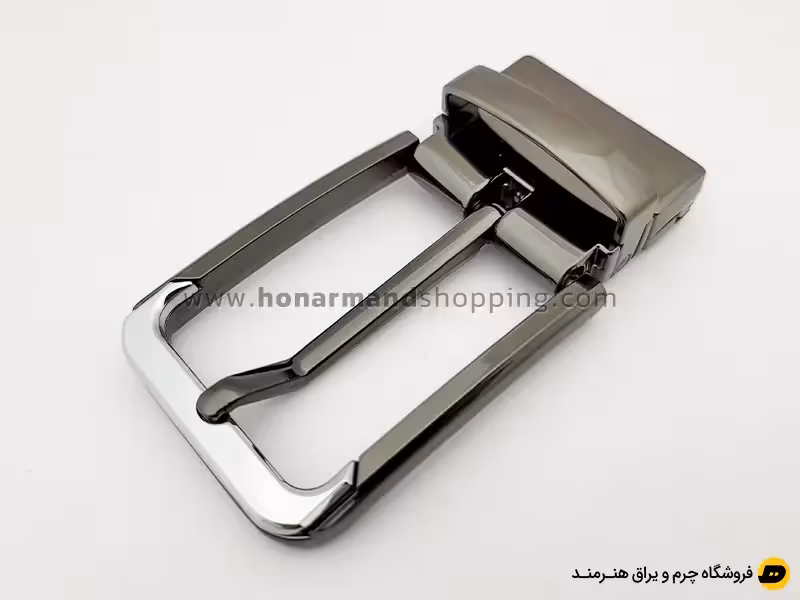 سگک کمربند زبانه دار چرخشی رنگ دودی سایز 3.5