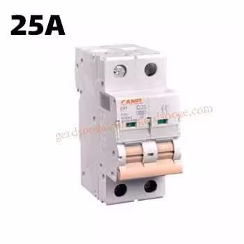 فیوز مینیاتوری تک فاز و نول 25 آمپر کانل