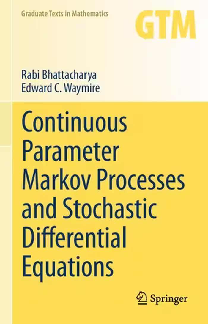 خرید و دانلود نسخه کامل کتاب Continuous Parameter Markov Processes and Stochastic Differential Equations