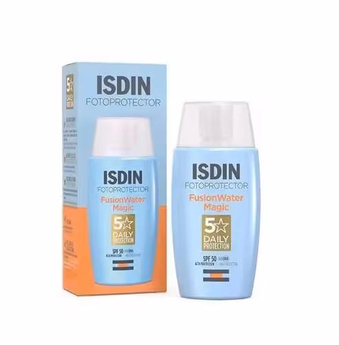 ضد آفتاب فلوئیدی فیوژن واتر مجیک بی رنگ ایزدین 50ml SPF50