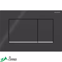 کلید فلاش تانک گبریت مدل SIGMA 30، مشکی با خط کروم براق