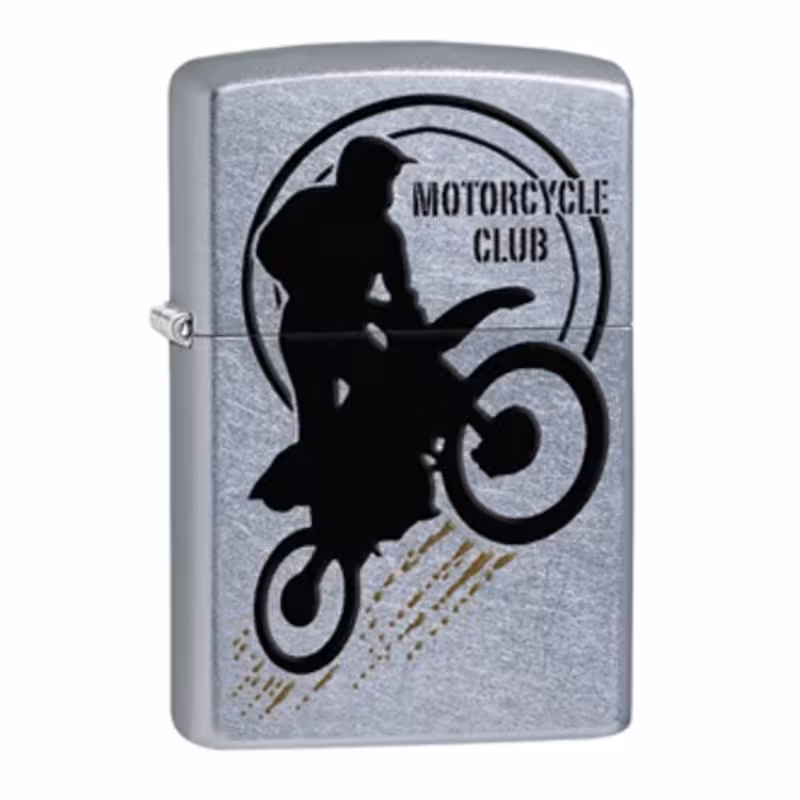 فندک زیپو Zippo مدل Z-29695 | فندک بنزینی طرح موتور سواری کلکسیونی | قابلیت پر کردن مجدد | ساخت آمریکا | با گارانتی مادام العمر | مناسب برای مجموعه‌داران و کلکسیونرها