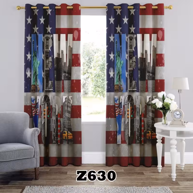 پرده سه بعدی طرح پرچم