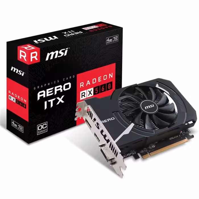 MSI Radeon RX 560 AERO ITX 4G OC Graphics Card