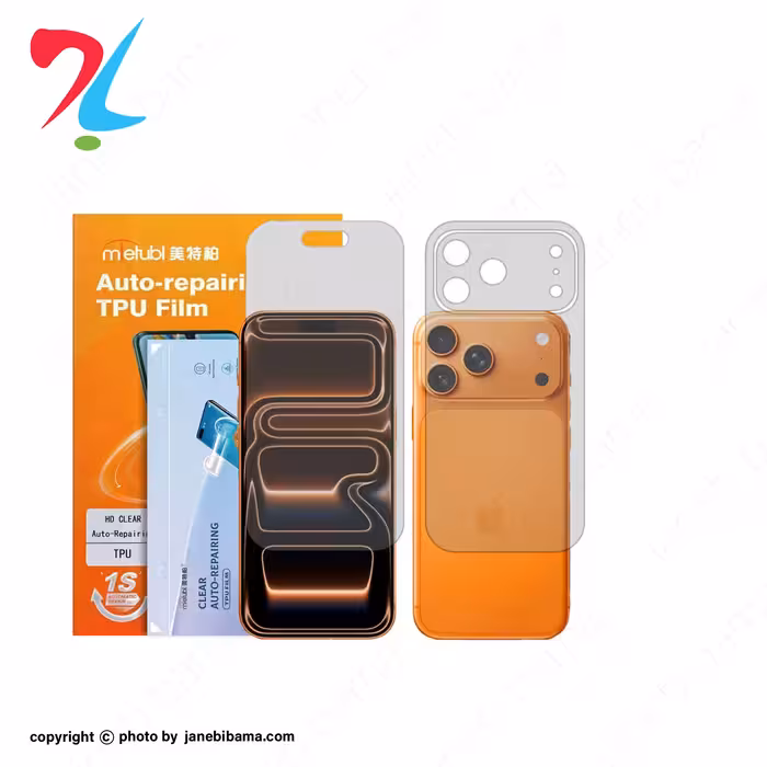 گلس آیفون 17 pro مدل نانو هیدروژل شفاف برند میتوبل-جلو